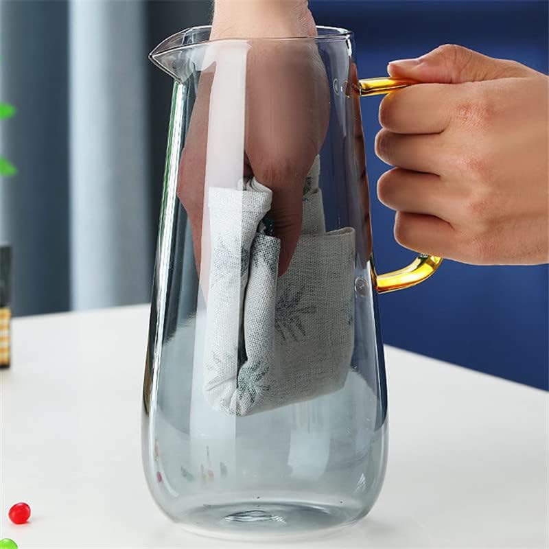 Crysdaralovebi нордиски стаклен котел со отпорни на топлина, голем капацитет, експлозија на домаќинство-сок од млеко за млеко