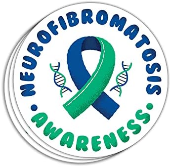 Sunhado Neurofibromatosis repliess налепница NF налепница за свесност nf налепници воини сини и зелени ленти налепници на неврофиброматоза