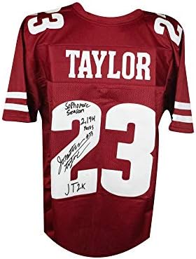 Athонатан Тејлор Софиорска сезона автограмираше со обичај фудбалски дрес на Висконсин - ЈСА КОА