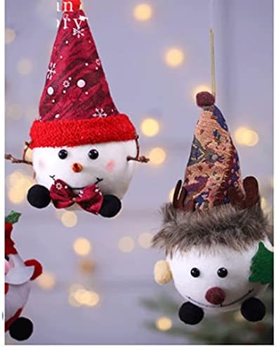 20 ПАРЧИЊА Божиќни Орнаменти Платнени Уметнички Приврзоци Јајца Снежни Луѓе Божиќни Украси Погодни За Украси На Домови И Украси