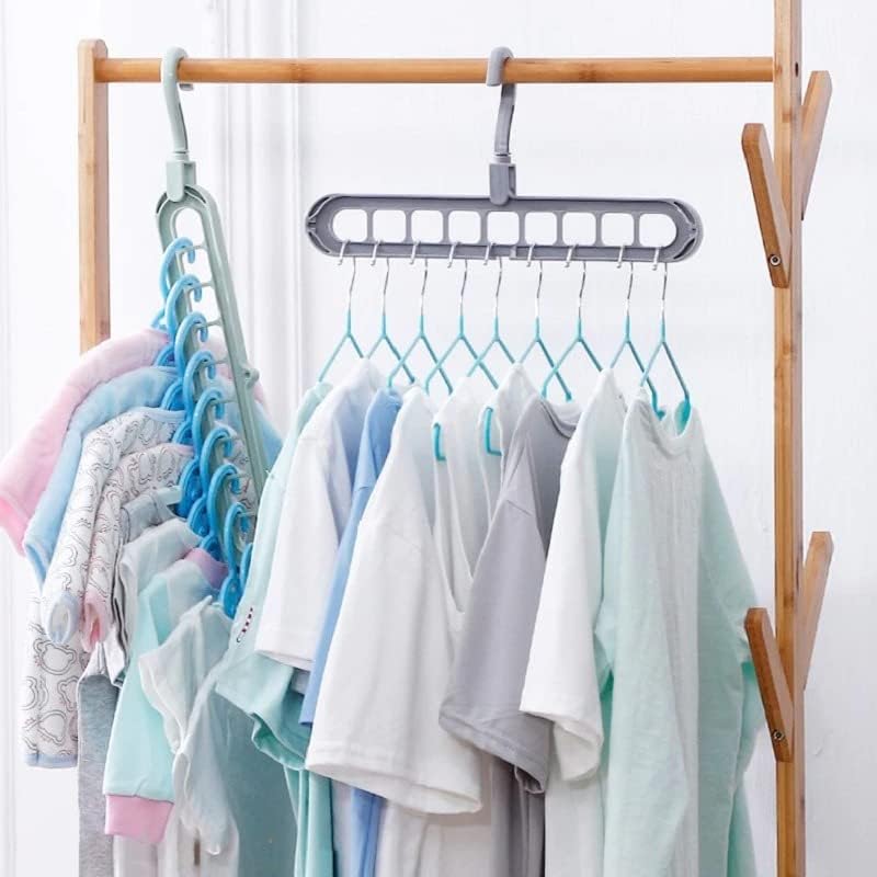 Закачалки за облека, закачалки од 1 парчиња за облека за сушење на облека, мултифункционална пластична облека, решетка за сушење