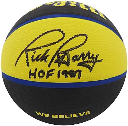 Рик Бери го потпиша Голден Стејт Вориорс Вилсон во градот Кошарка со целосна големина W/HOF 1987 - Автограмирани кошарка
