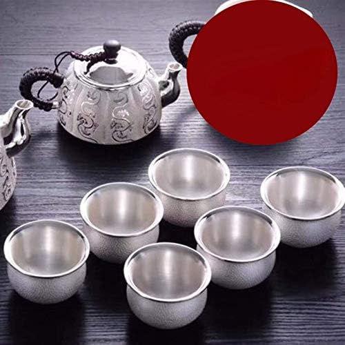 Сребрена чајник Стерлинг сребрен котел чајник рачно изработен стар чај сет кунг фу чист сребрен чај-чај чај чај кинески стил