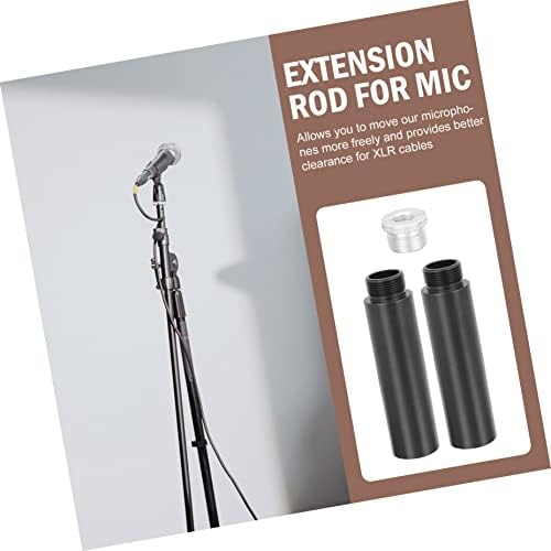 Микрофон 1 поставен држач за микрофон држач за држачи за решетки алуминиум со завртки за клип машки практични шипки за поддршка