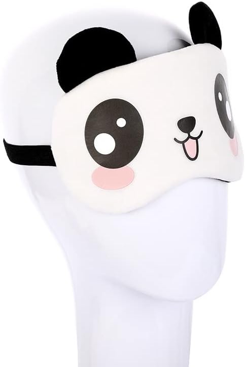 Симпатична панда мечка кадифе мека маска за спиење Окото покритие за слепи девојки Девојки жени жени подарок