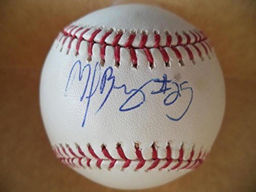 Мајкл Бургес Вашингтон Националс потпиша автограмиран М.Л. Бејзбол w/COA - Автограмирани бејзбол