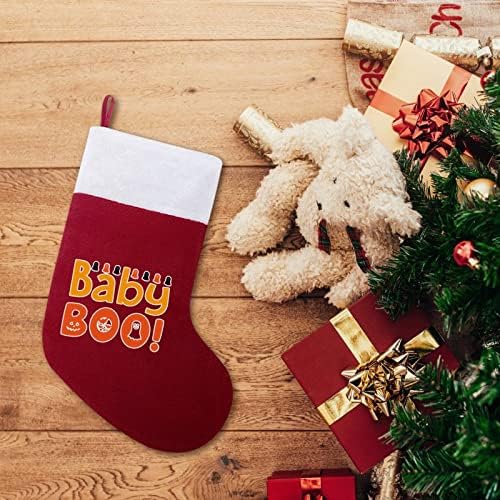 Бебе Boo2 Божиќни чорапи за порибување со кадифен камин што виси за Божиќно дрво