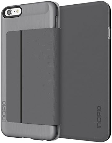 iPhone 6s Plus Case, Innipio Highland Premium Folio [Кредитна картичка] Паричник фолио iPhone 6 Plus, iPhone 6s Plus - Gunmetal/Grey