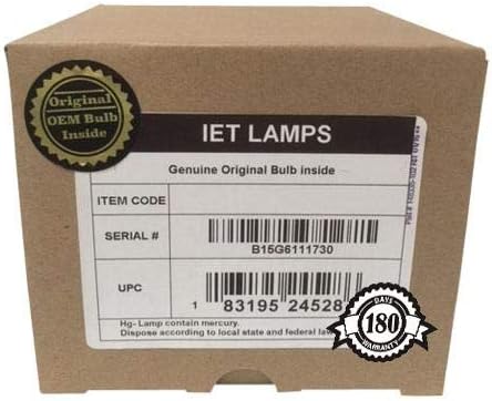 IET светилки-оригинална оригинална сијалица за замена/ламба со OEM куќиште за Кристи 003-005852-01 Проектор