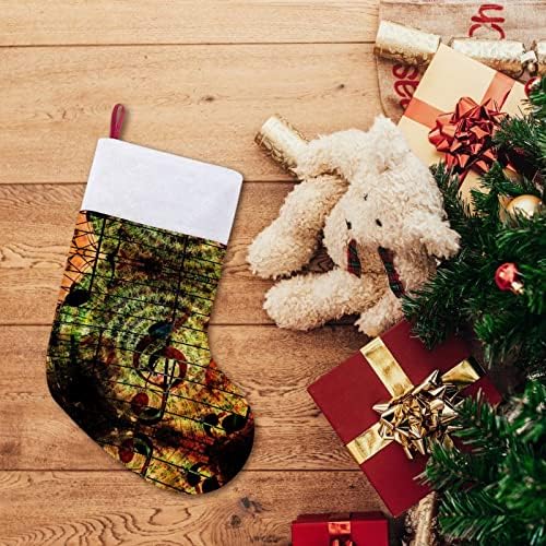 Музичка белешка Галакси starsвезди простор Божиќ виси чорапи за порибување за Божиќно дрво за одмор дома