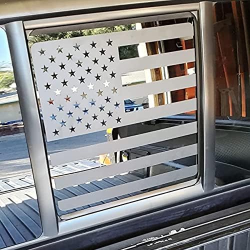 ZXIAOCHUN Заден среден прозорец Американски декларатор за американско знаме за Toyota Tacoma -2023 задниот центар на лизгачкиот