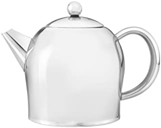 Bredemeijer Santhee Double Walled чајник, 1,0-литарски сјајно завршување од не'рѓосувачки челик со сјајни акценти