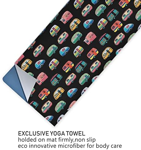 Augensether yoga ќебе со среќна боја на јога-пешкир за јога јога мат пешкир