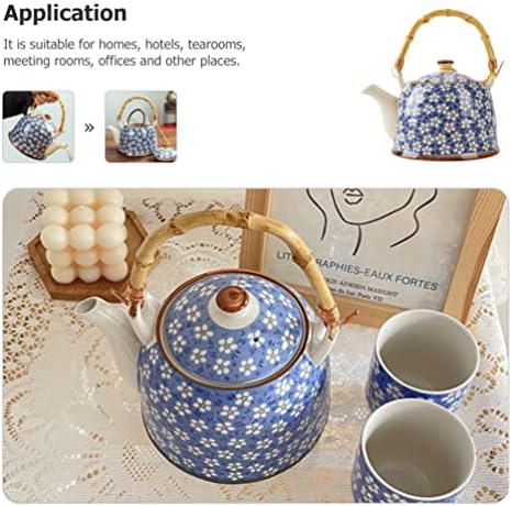 Ipetboom керамички чајник кафе сад вода котел од јапонски стил чај со чај со порцелан гроздобер цветен чај пивара тенџере со