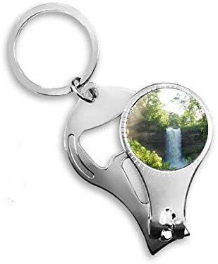 Наука за водопад наука природа шумарство сценографија за нокти прстен прстен клуч за шише шише со шише клипер