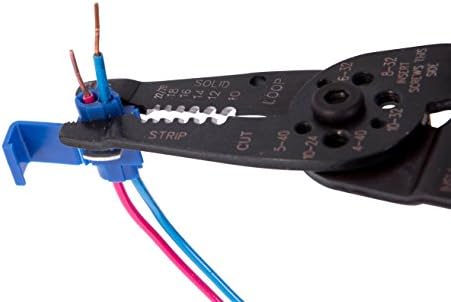 Calterm 61357 Електрични адаптери за жица од чешма за слајд, 16-14 AWG, 3 PK, Blue