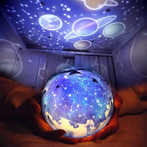 ТУРИСТИЧКА Ѕвезда Ноќно Светло За Детска Соба, Универзум Романтичен Проектор Детска Светилка Вселенска Светилка За Спална соба