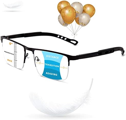 JO Progressive Multifocus Reading Очила за мажи Бифокални очила за читање сина светлина UV400 БЛОКИВНИ КОМПЈУТЕРСКИ КОМПЈУТЕРИ