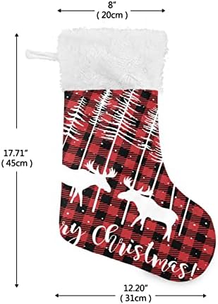 Jstel Божиќ елени Божиќно порибување украси украси, големи камин виси чорапи Божиќ декор