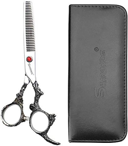 Професионални ножици за фризерски ножици од не'рѓосувачки челик 440c 6 инчи за слабеење ножици за бербер или домашна употреба
