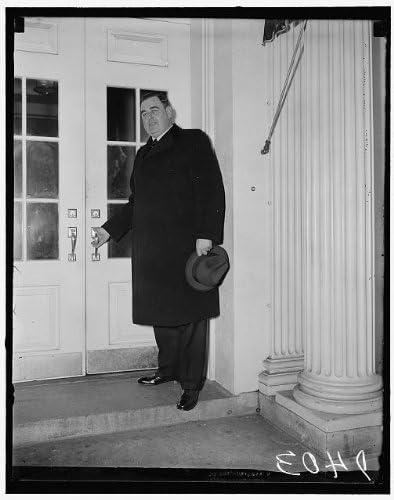 Фотографија на историски производи: Избрани гувернер, Масачусетс, Чарлс Ф Харли, оставајќи ја Белата куќа, олеснување, 1936