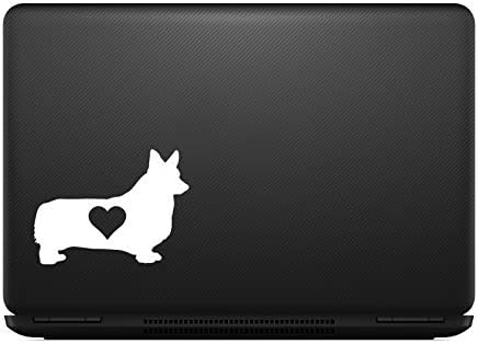 Зделка максимални декорации Corgi Love Siluette налепница за налепница лаптоп лаптоп 5,5 “