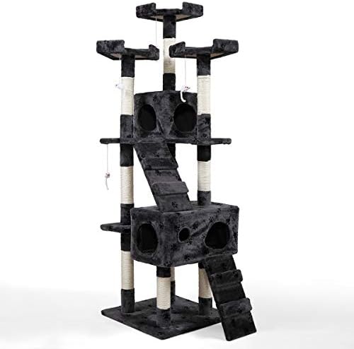 Мулти-нивоа кула кула кула со тунел со игра и интерактивна играчка со висина, сива со печатење шепа