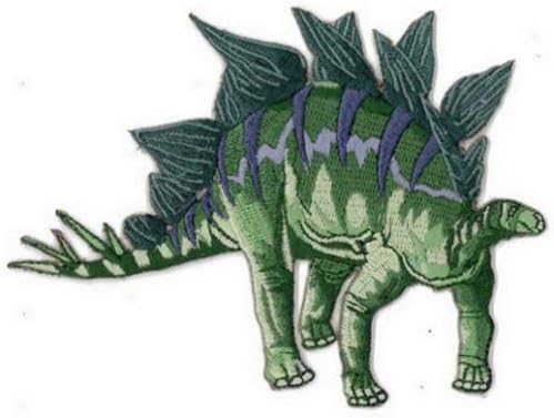 Stegosaurus извезена лепенка 12,5 см х 9,5 см