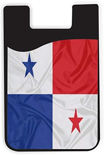 Дизајн на знамето на Панама - Силиконски 3М лепила за лепила за кредитна картичка торбичка за паричникот за iPhone/галаксиски