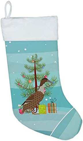 Каролина богатства BB9228CS Холандска кука Бил Патка Божиќ Божиќно порибување, Тел, камин што виси чорапи Божиќна сезона забава Декорации за семејни празници, украси з