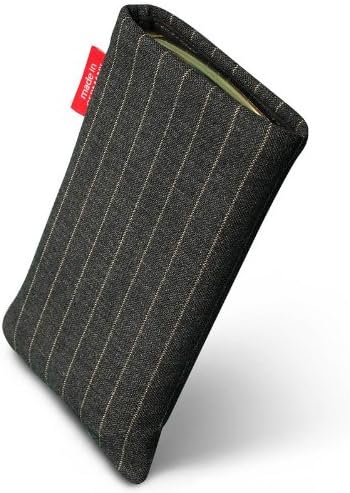 Fitbag Twist Grey Custom прилагодена ракав за HTC One Mini. Торбичка за ткаенини со фино костум со интегрирана обвивка за микрофибер